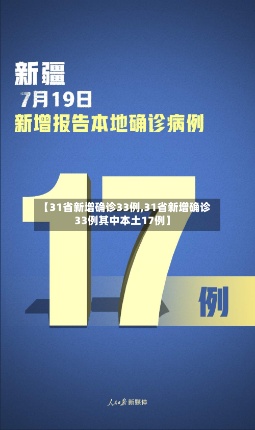 【31省新增确诊33例,31省新增确诊33例其中本土17例】