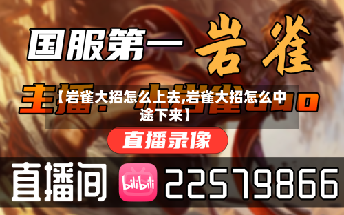 【岩雀大招怎么上去,岩雀大招怎么中途下来】-第2张图片