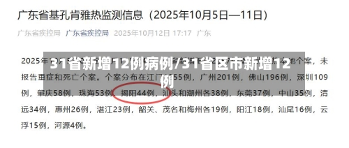 31省新增12例病例/31省区市新增12例-第2张图片