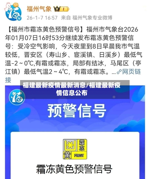 福建最新疫情最新消息/福建最新疫情信息公布-第3张图片