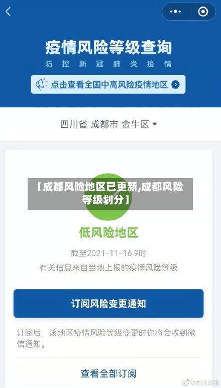 【成都风险地区已更新,成都风险等级划分】