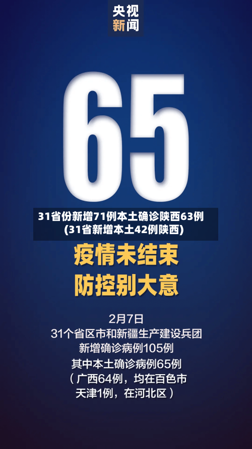 31省份新增71例本土确诊陕西63例(31省新增本土42例陕西)-第2张图片